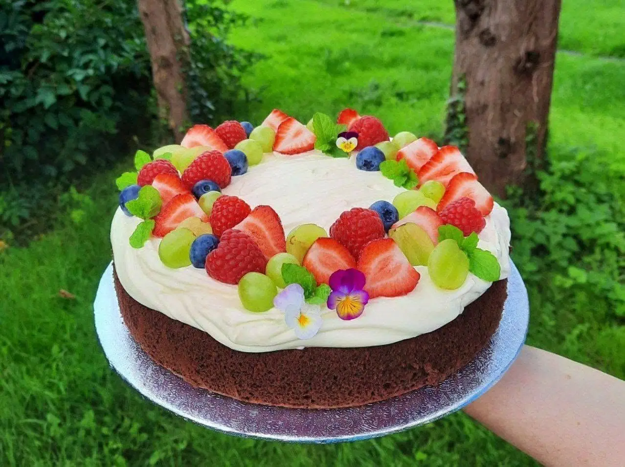 Summer fruit cake